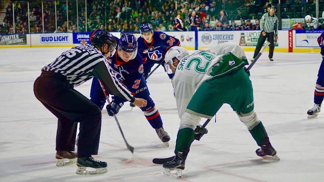 Silvertips clinch playoff spot, extend win-streak to seven with 3-1 victory over Kamloops