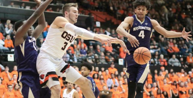 Huskies stunned in double OT, lose 97-94 to Beavers